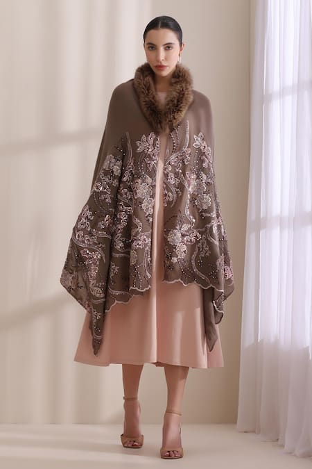 Dusala Camila Collared Fur Stole 