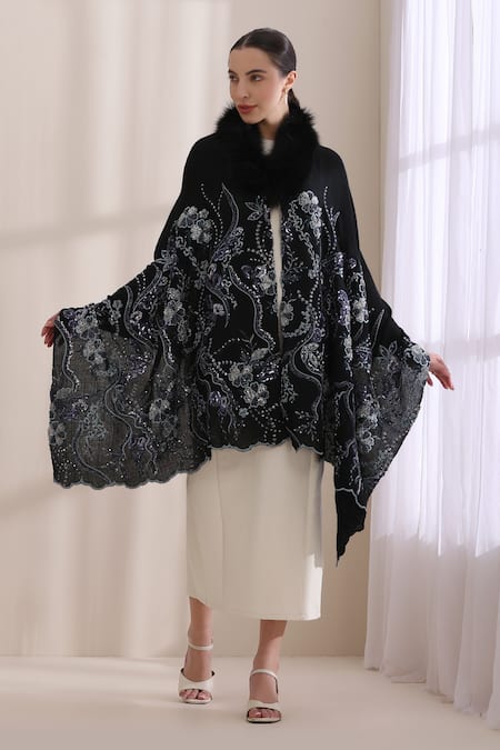 Dusala Ellie Collared Fur Stole 