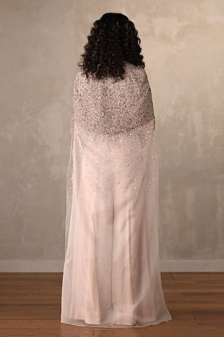 Onaya Sequined Cape & Pant Set 