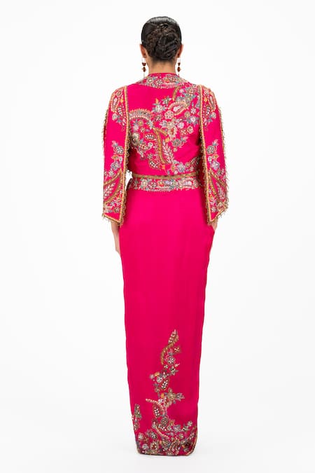 Onaya Embroidered Jacket & Skirt Set 