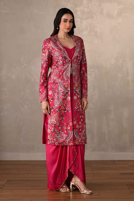 Onaya Hand Embroidered Jacket & Skirt Set 