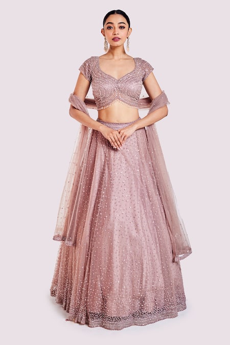 Onaya Cutdana Embroidered Lehenga Set 