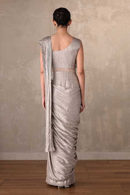 Onaya Pleated Draped Gown  