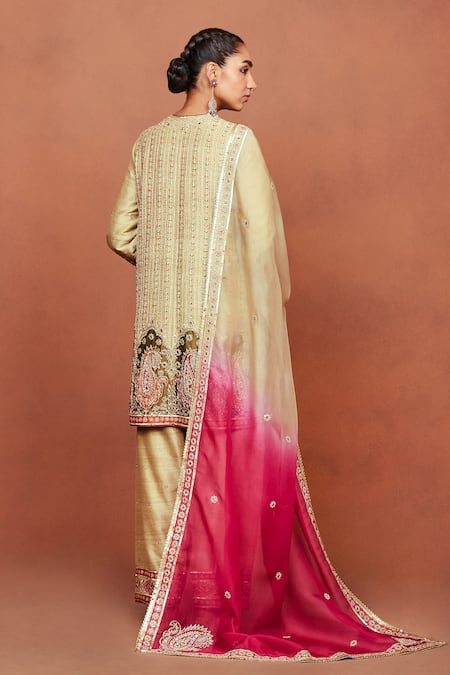 Sue Mue Raaya Paisley Applique Dori Kurta Salwar Set 