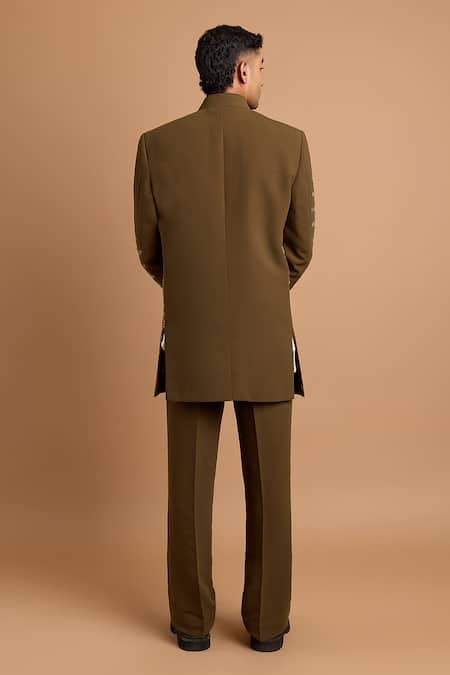 Rohit Doshi Embroidered Bandhgala & Pant Set 