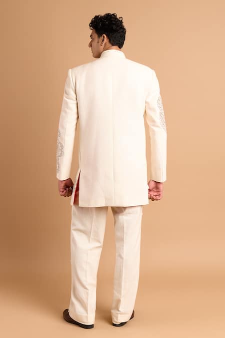 Rohit Doshi Paisley Embroidered Bandhgala Set 