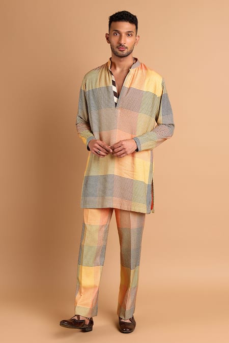 Rohit Doshi Printed Kurta & Pant Set 