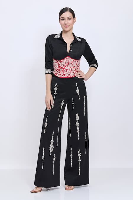 Dilnaz Parsi Gara Embroidered Corset Belt 
