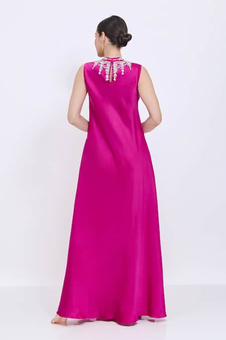 Dilnaz Jewel Neck Bodice Gown 