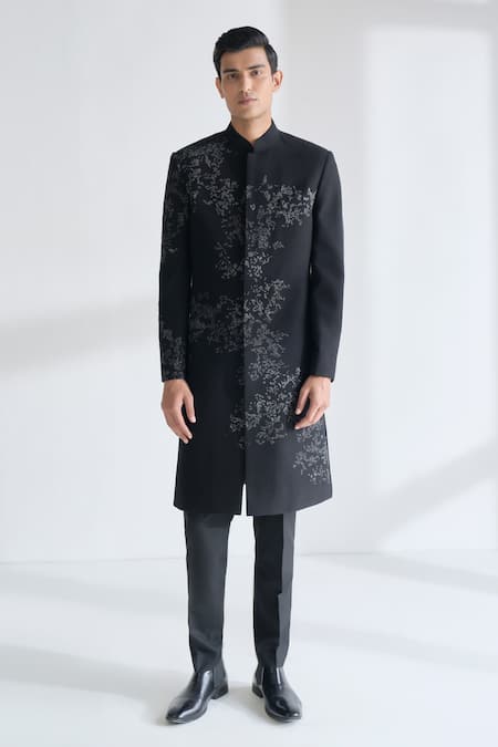 Dhruv Vaish Embroidered Sherwani Set 