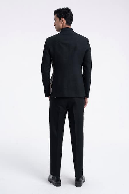 Dhruv Vaish Thread Embroidered Bandhgala