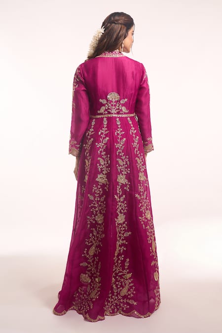 Surbhi Shah Tijara Bagh Embroidered Anarkali With Pant 