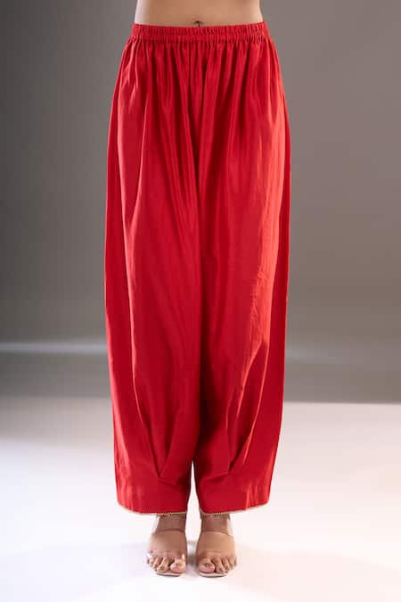 Debyani + CO_Multi Color Sequins, Embroidery, Gota Patti Split V-neck Kurta With Salwar _at_Aza_Fashions