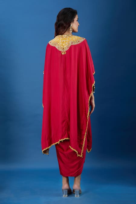 Debyani + CO Embroidered Jacket Skirt Set 