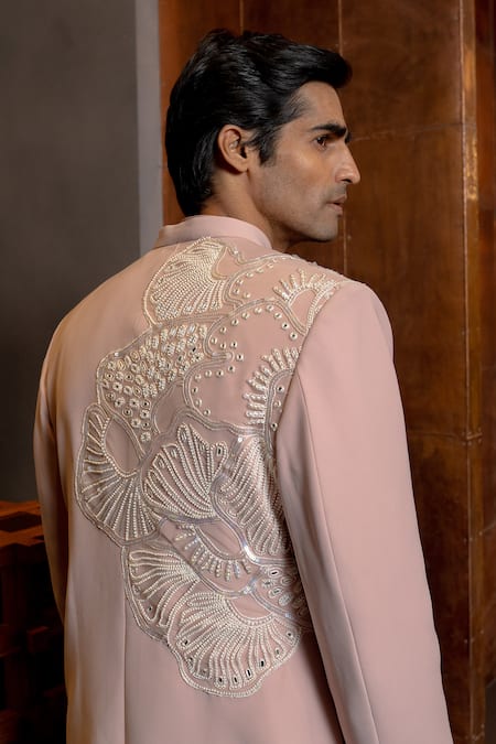 Mishru Lucen Embroidered Bandgala Set 