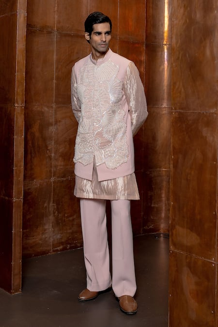 Mishru Elvor Embroidered Bundi Kurta Set 