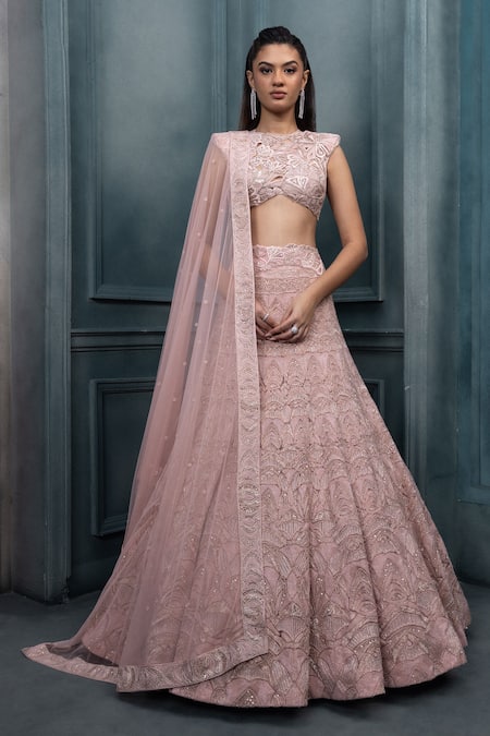 Ritika Mirchandani Ophelia Floral Thread Embroidered Bridal Lehenga Set 