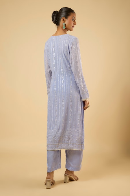 Dori & CO. Embroidered Georgette Kurta Set 