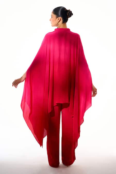 Sakshi Khetterpal Hand Embroidered Kaftan Shirt & Pant Set 