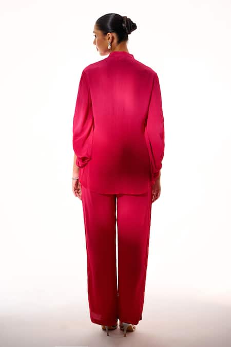 Sakshi Khetterpal Intricate Hand Embroidered Shirt & Pant Set 