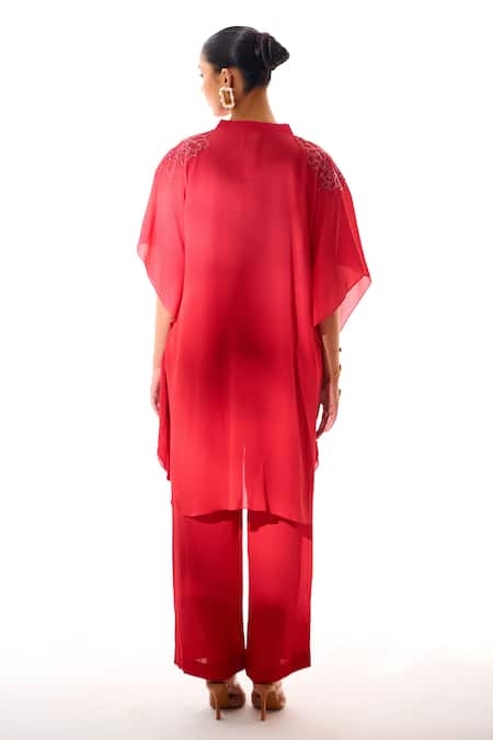 Sakshi Khetterpal Hand Embroidered Kaftan & Pant Set 