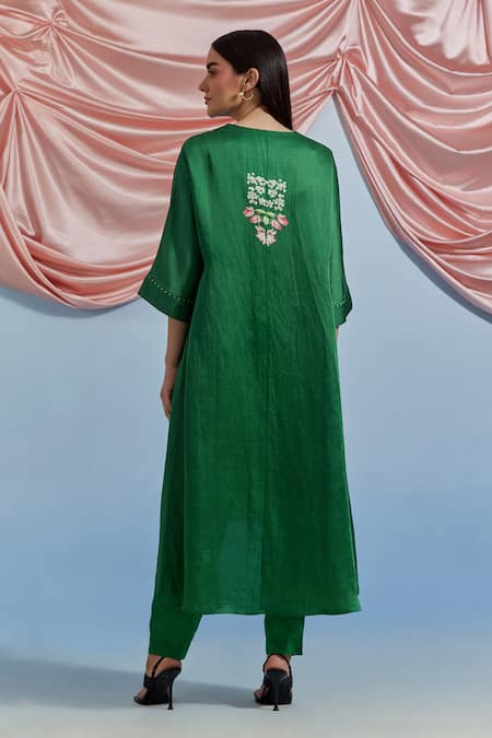 Pozruh By Aiman Amore Printed Kurta & Pant Set 