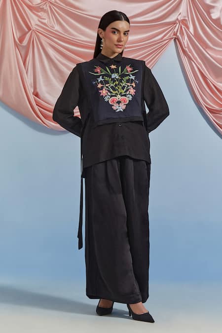 Pozruh By Aiman Luna Linen Satin Pant 