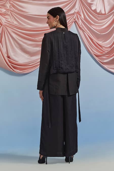 Pozruh By Aiman Bouquet Print Bib Top & Trouser Set 