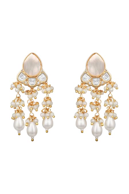 Hrisha Shell Pearl Earrings 