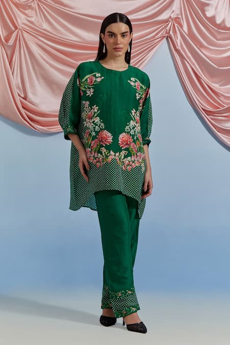 Pozruh By Aiman Myra Printed Top & Pant Set 