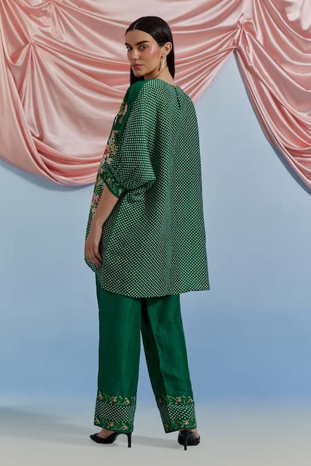 Pozruh By Aiman Myra Printed Top & Pant Set 