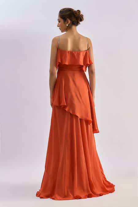 Emblaze Ruffled Tiered Gown  