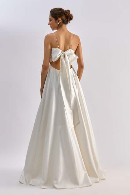 Emblaze Swarovski Embellished Brocade Tulle Gown 