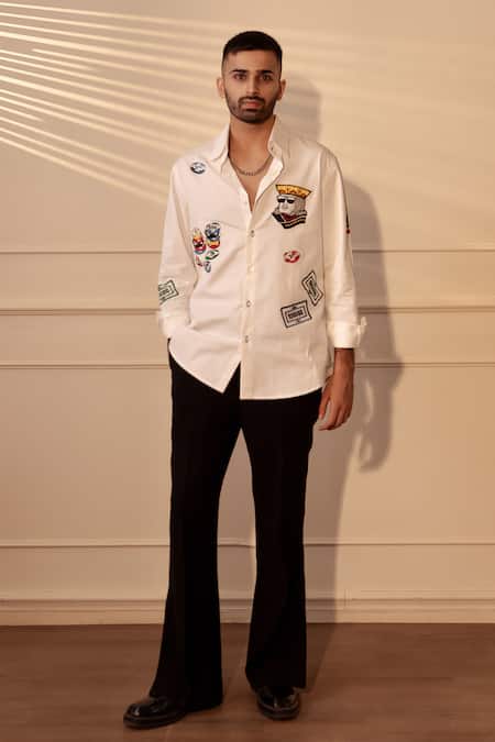 Rohit Doshi Garge Embroidered Shirt 