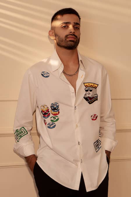 Rohit Doshi Garge Embroidered Shirt 