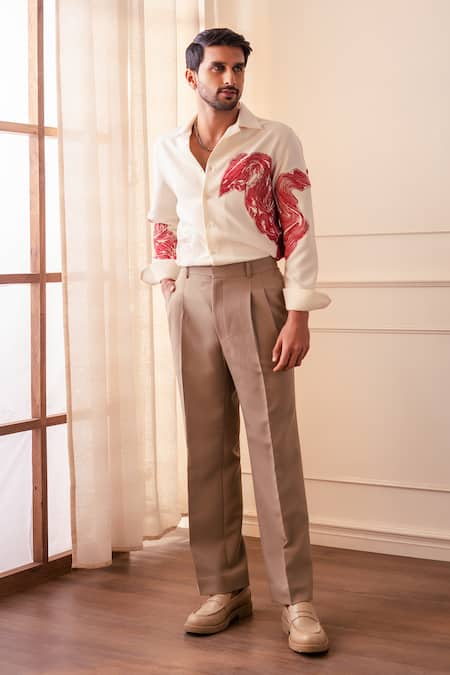 Rohit Doshi Abstract Print Shirt 