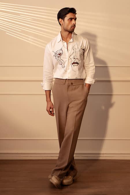 Rohit Doshi Fossil Graphic Pattern Shirt 