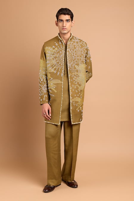 Rohit Doshi Canopy Pearl Embellished Bandhgala 