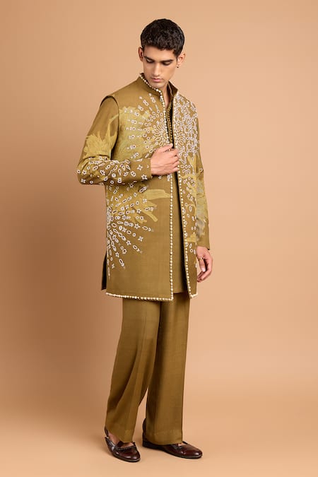 Rohit Doshi Canopy Pearl Embellished Bandhgala 