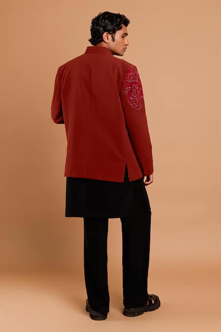 Rohit Doshi Jalebi Embellished Bandhgala 