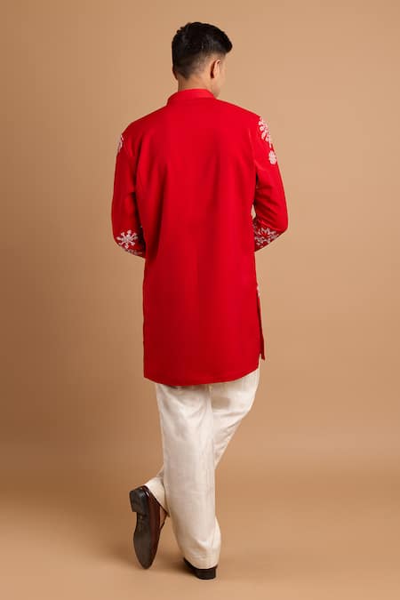 Rohit Doshi Embroidered Short Kurta 