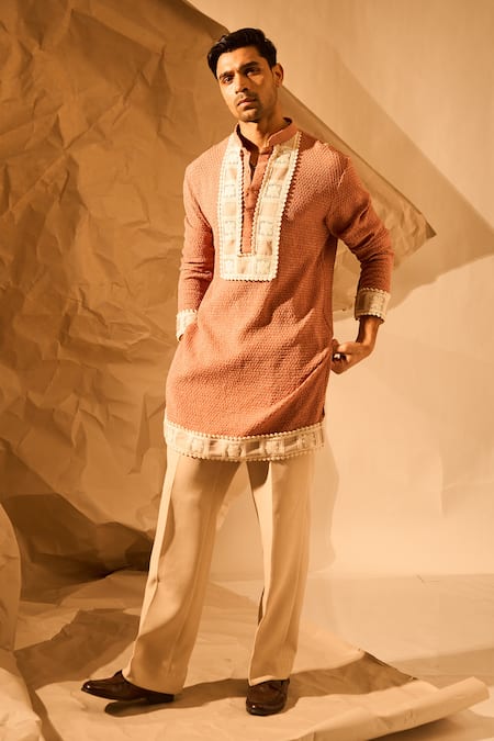 Rohit Doshi Textured Kurta