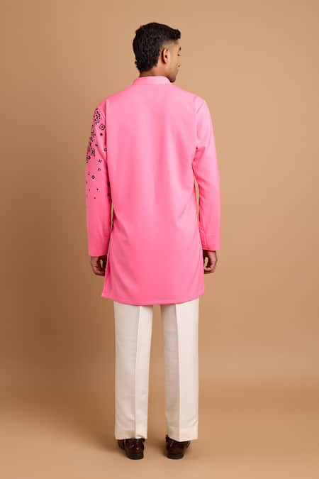 Rohit Doshi Geometric Embroidered Kurta 