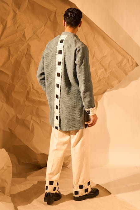 Rohit Doshi Geometric Patterned Kurta 