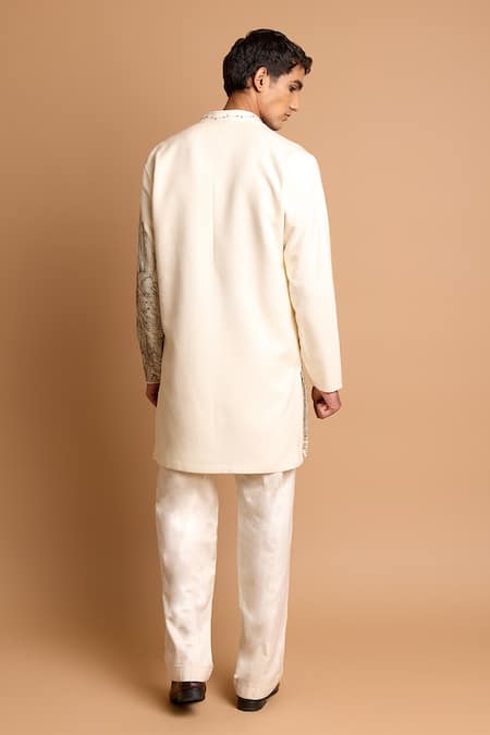 Rohit Doshi Geometric & Abstract Pattern Short Kurta 