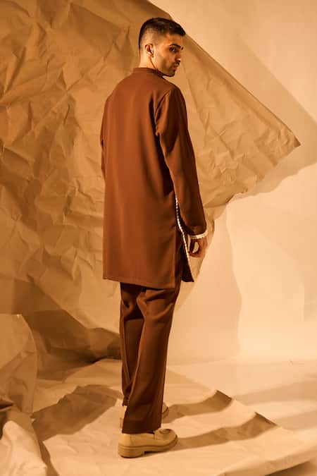 Rohit Doshi Placement Embroidered Kurta 