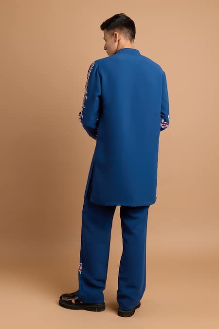 Rohit Doshi Geometric Embroidered Kurta 