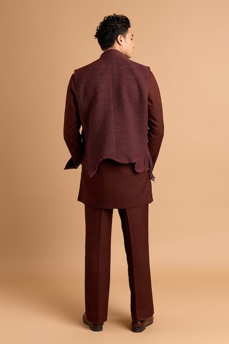 Rohit Doshi Tassel Embroidered Short Kurta 