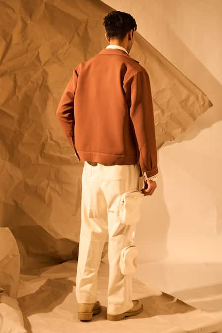 Rohit Doshi Checks Patchwork Embroidered Jacket 