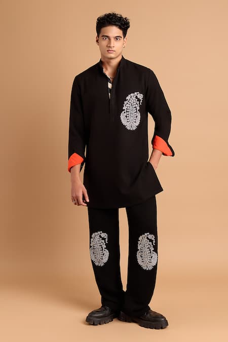 Rohit Doshi Paisley Embroidered Pant 